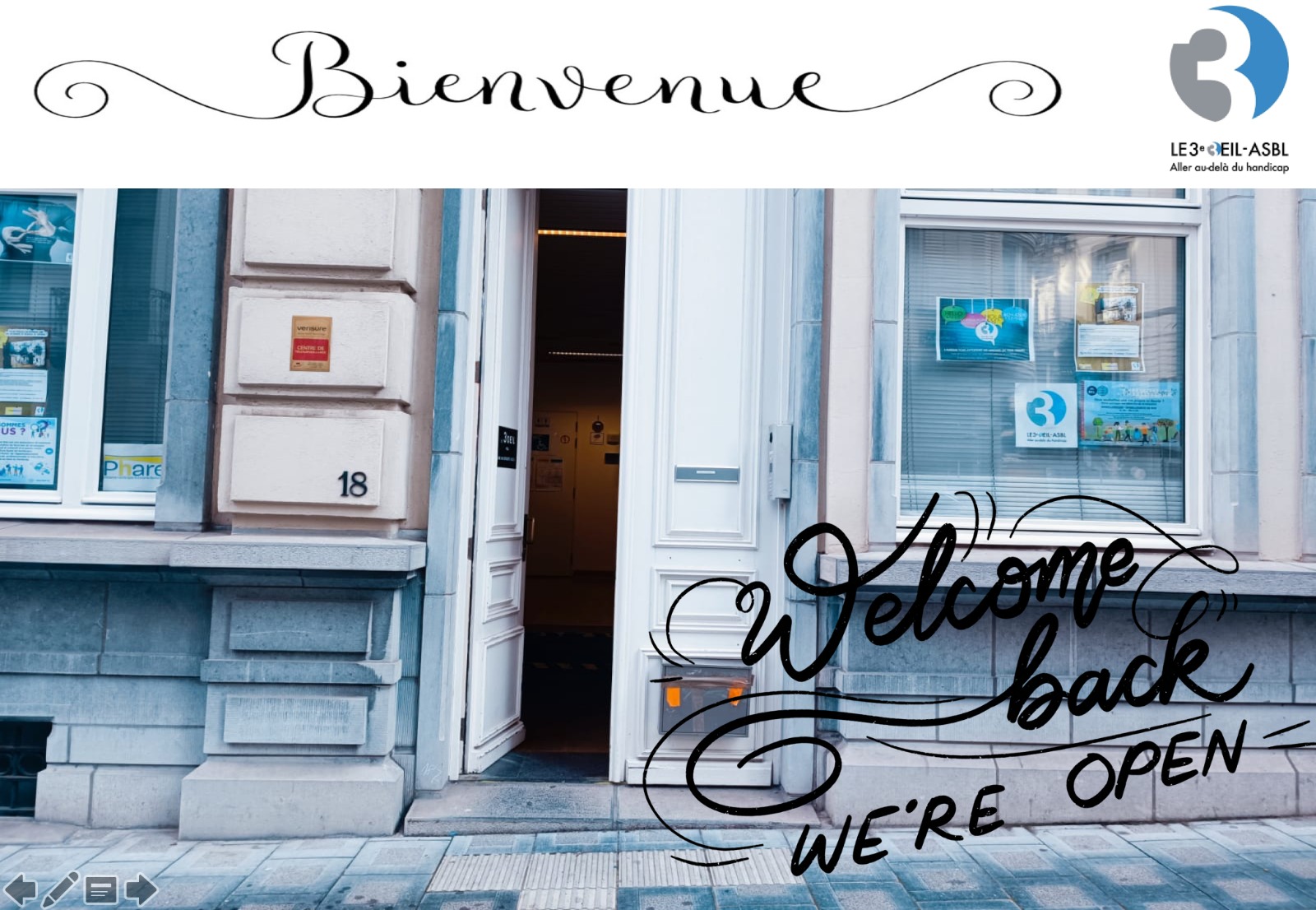 Réouverture asbl le troisième Oeil